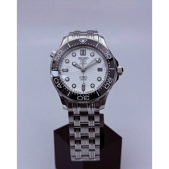 Custom Seiko Mod • White Seamaster • 42mm